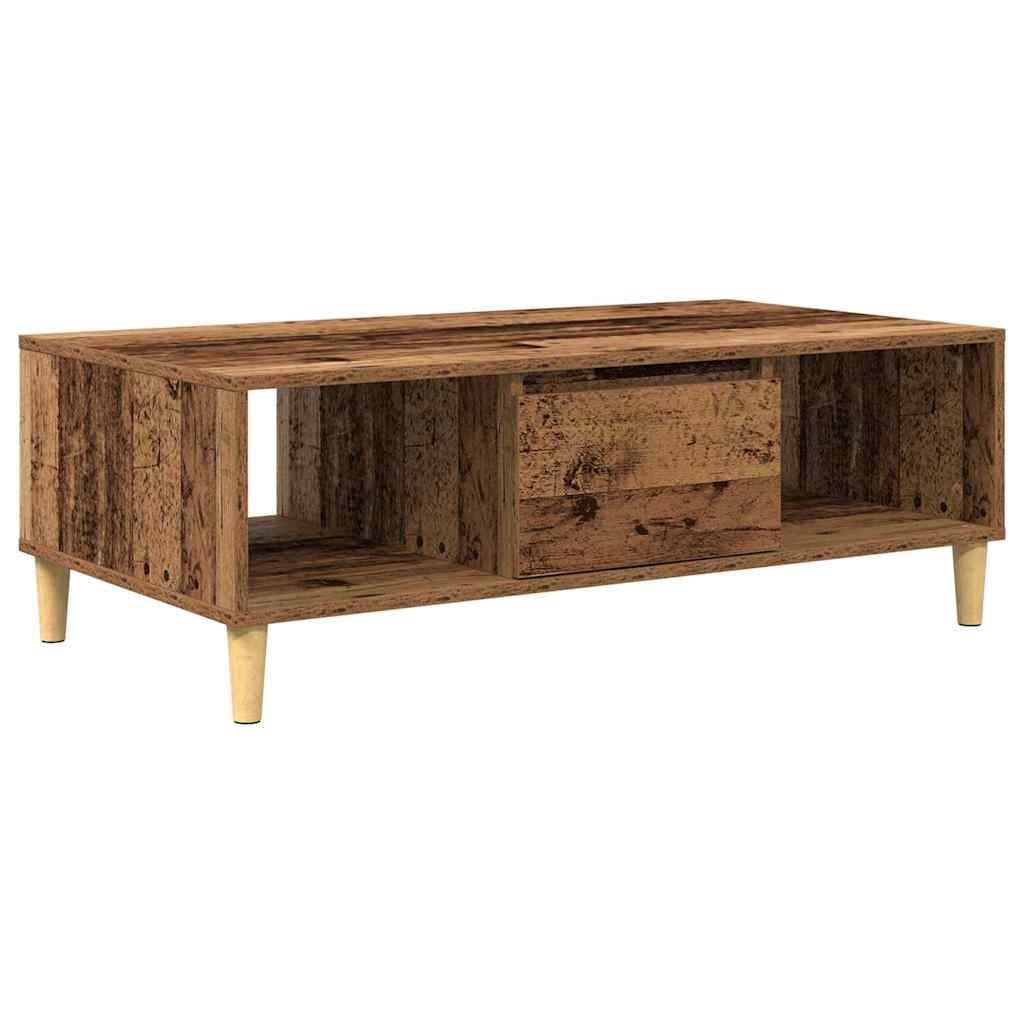 vidaXL Coffee Table Old Wood 102 x 55 x 35 cm Engineered Wood 2