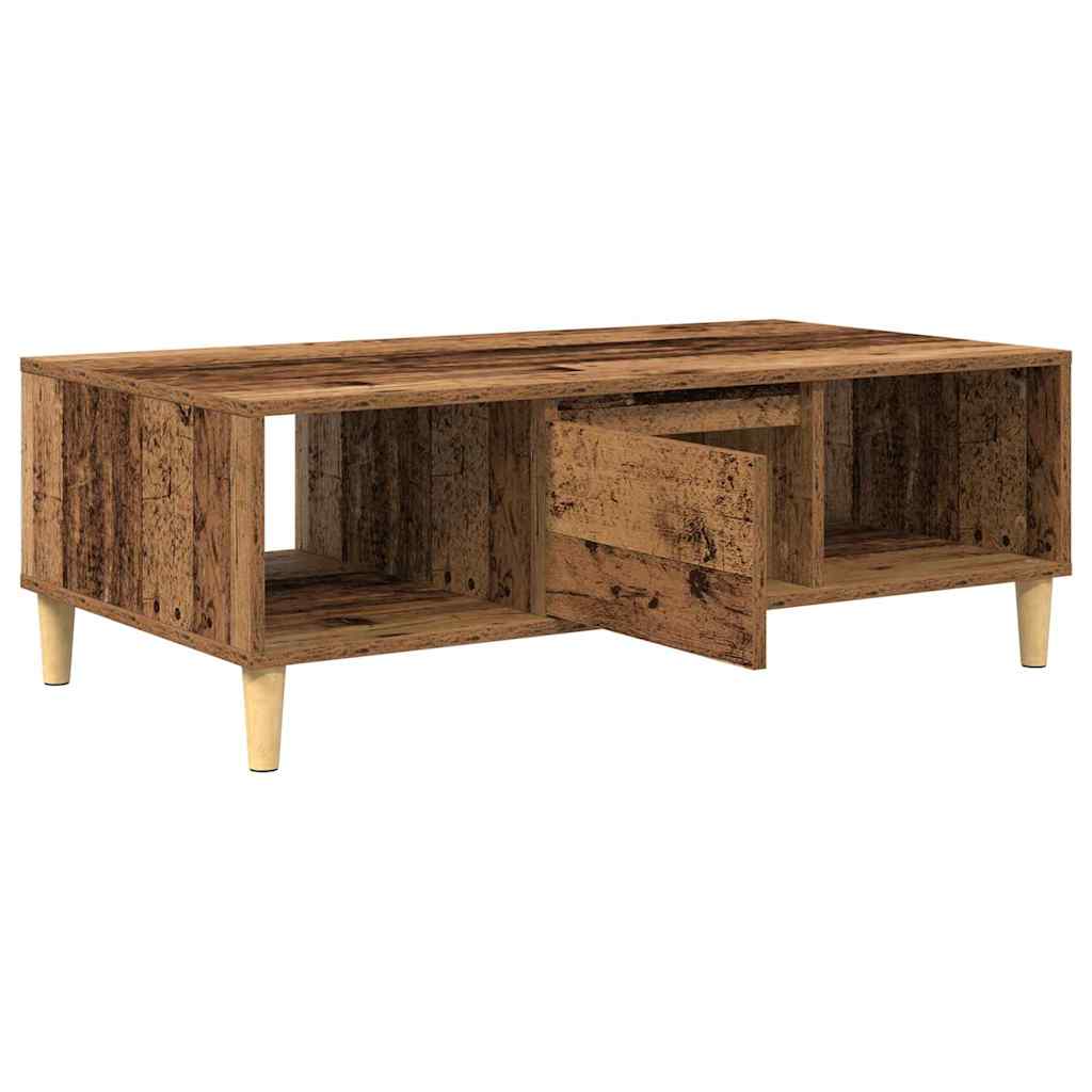 vidaXL Coffee Table Old Wood 102 x 55 x 35 cm Engineered Wood 5