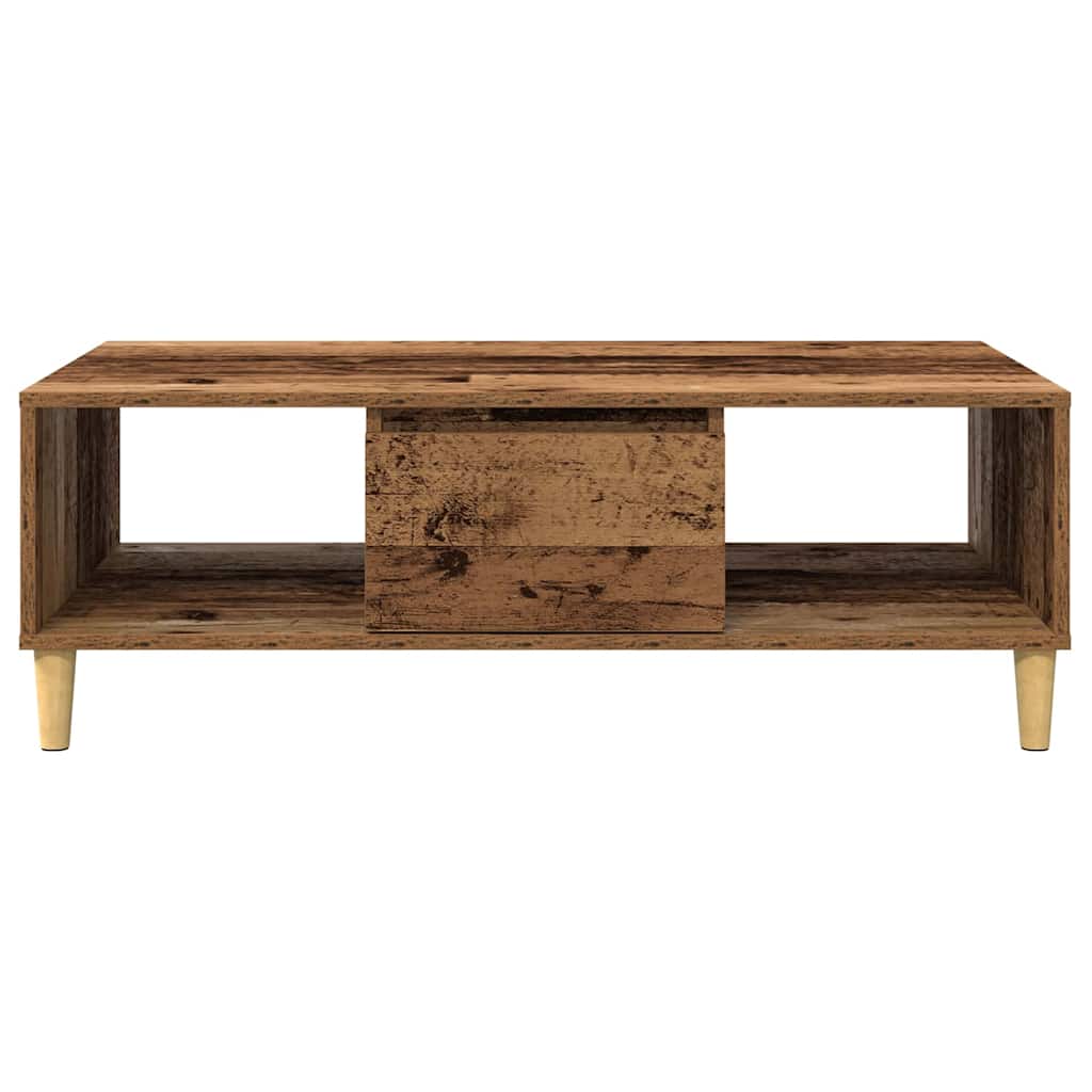 vidaXL Coffee Table Old Wood 102 x 55 x 35 cm Engineered Wood 6