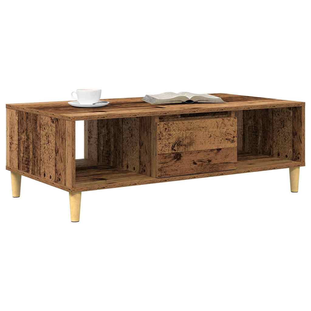 vidaXL Coffee Table Old Wood 102 x 55 x 35 cm Engineered Wood 3