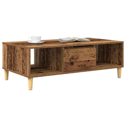 vidaXL Coffee Table Old Wood 102 x 55 x 35 cm Engineered Wood 3