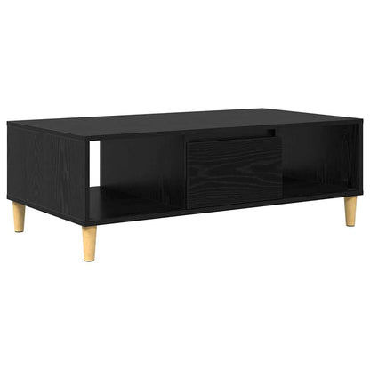vidaXL Coffee Table Black Oak 102 x 55 x 35 cm Engineered Wood 2