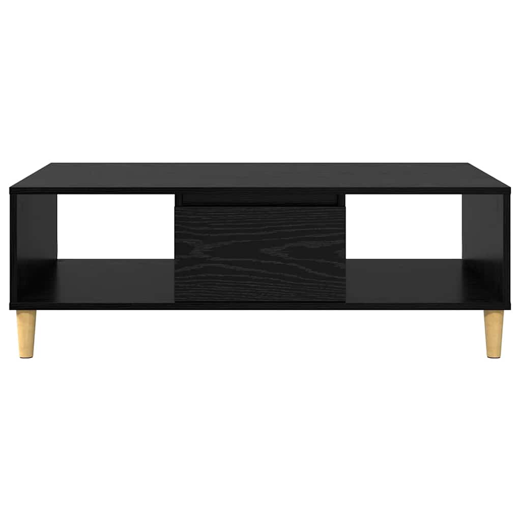 vidaXL Coffee Table Black Oak 102 x 55 x 35 cm Engineered Wood 6