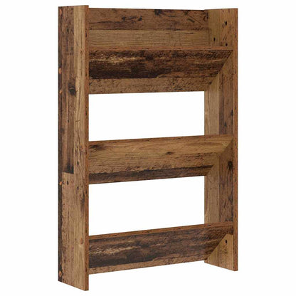 vidaXL Shoe Cabinet 2 pcs 60 x 18 x 90 cm Engineered Wood Old Wood 5