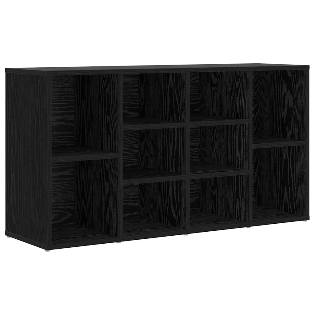 vidaXL Shoe Bench 103 x 30 x 54.5 cm Engineered Wood Black Oak 2