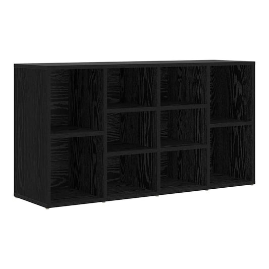 Shoe Bench 103x30x55 cm Engineered Wood Black oak