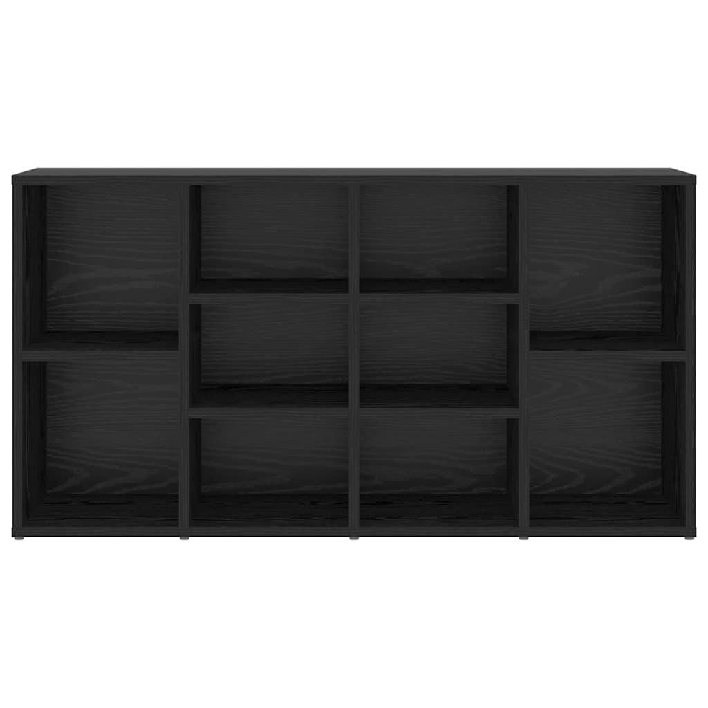 vidaXL Shoe Bench 103 x 30 x 54.5 cm Engineered Wood Black Oak 5
