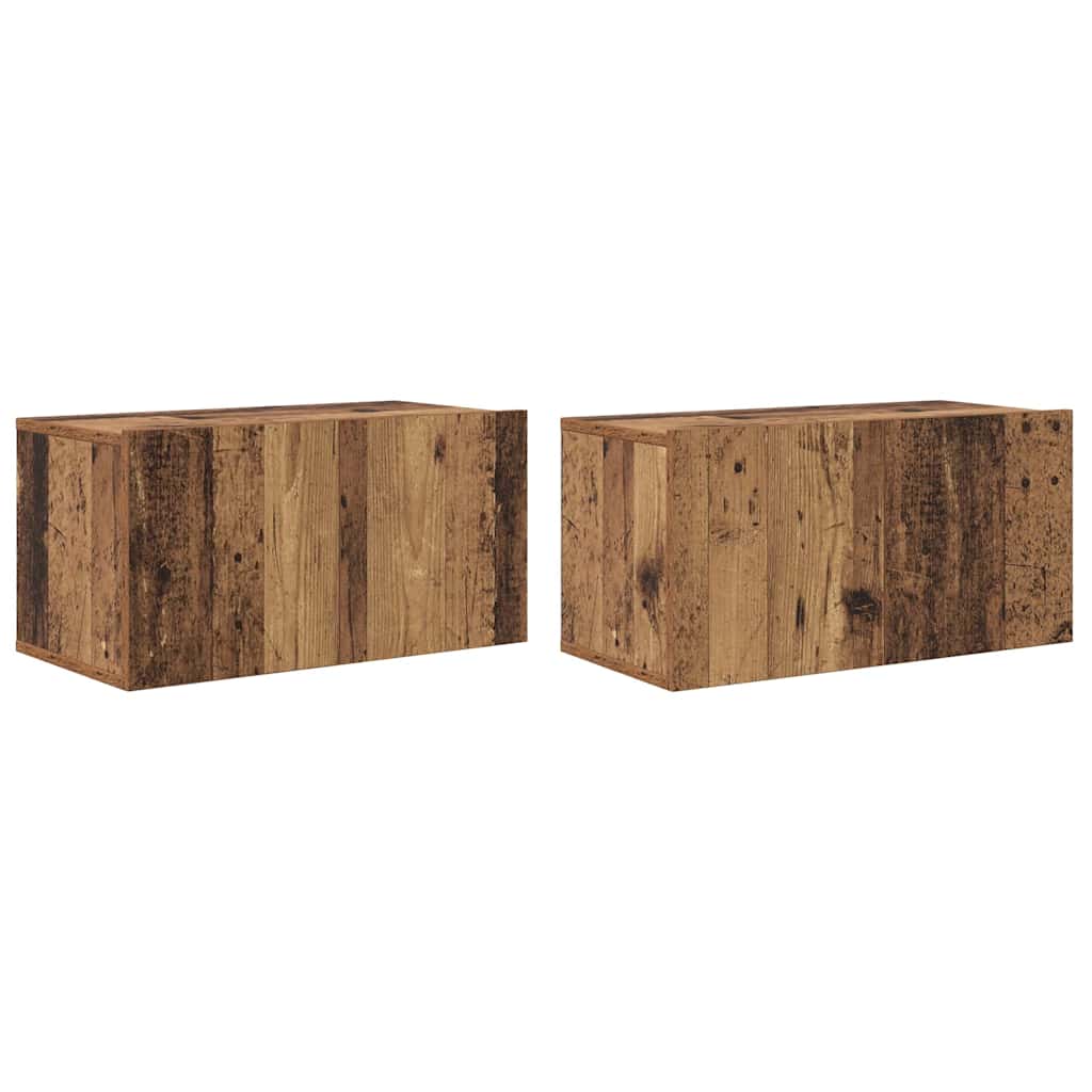 vidaXL TV Cabinet Set 2 pcs Multicolour Engineered Wood 2