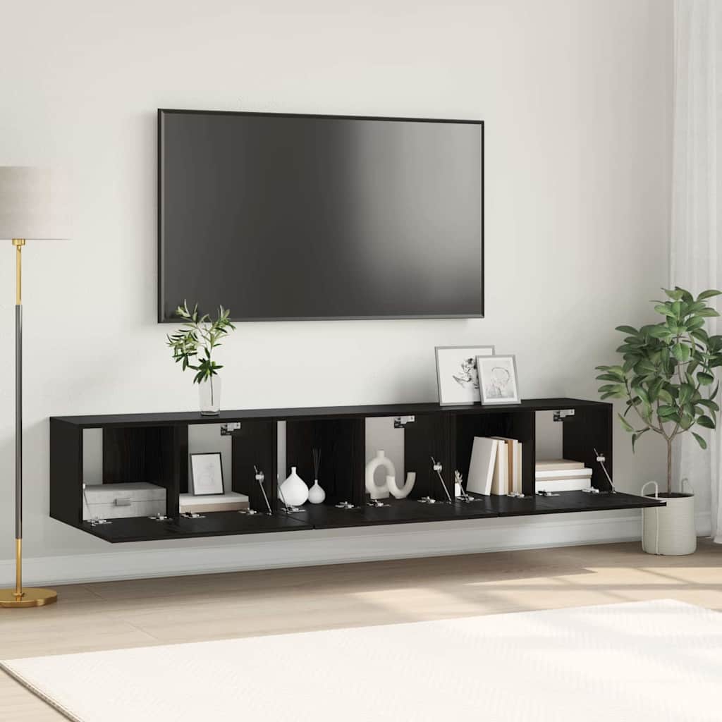 vidaXL Hanging TV Cabinet Set 60x30x30 cm 3 pcs