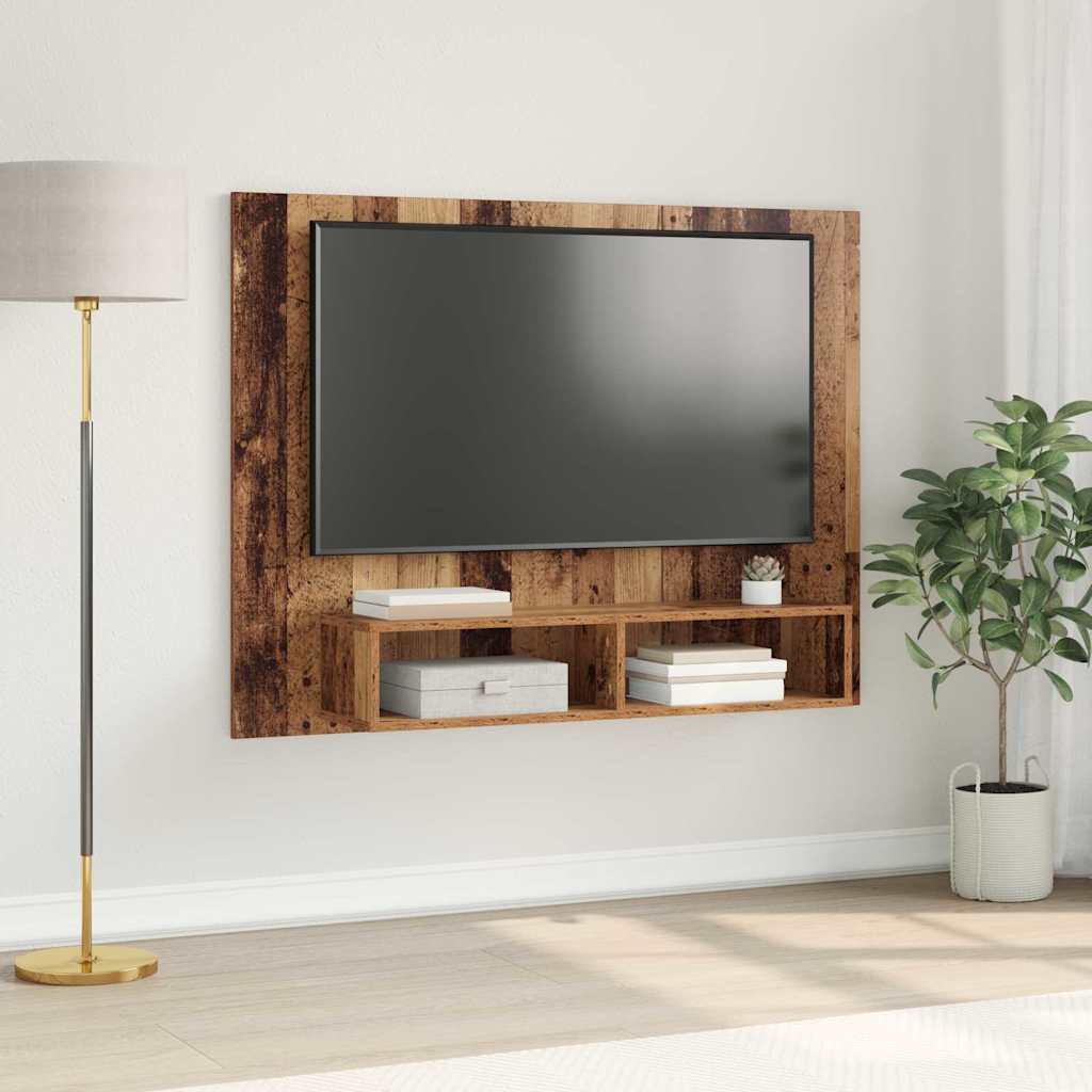 vidaXL TV Cabinet Set 120 x 23.5 x 90 cm Old Wood Engineered Wood 1