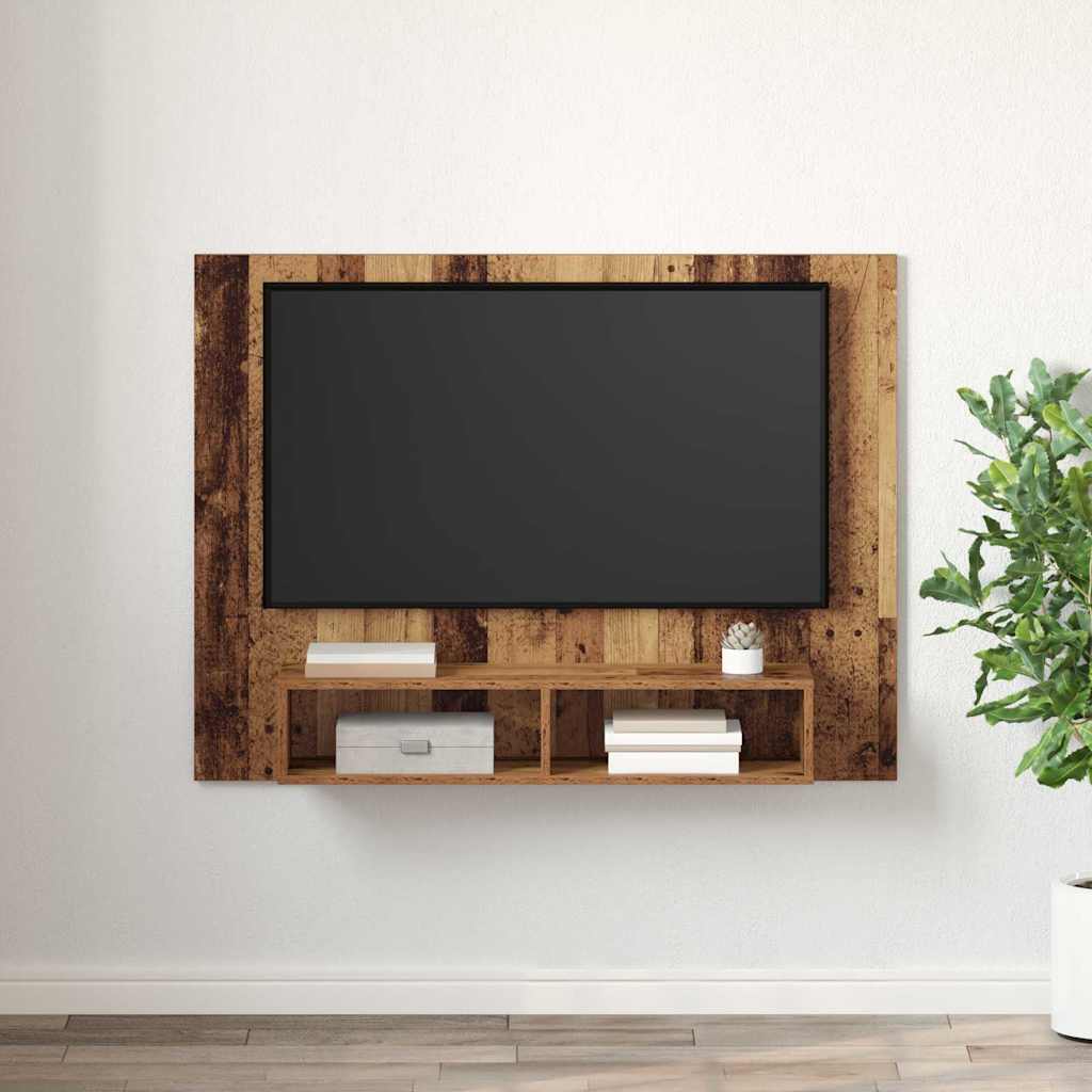 vidaXL TV Cabinet Set 120 x 23.5 x 90 cm Old Wood Engineered Wood 4