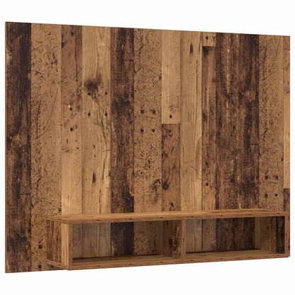 vidaXL TV Cabinet Set 120 x 23.5 x 90 cm Old Wood Engineered Wood 2