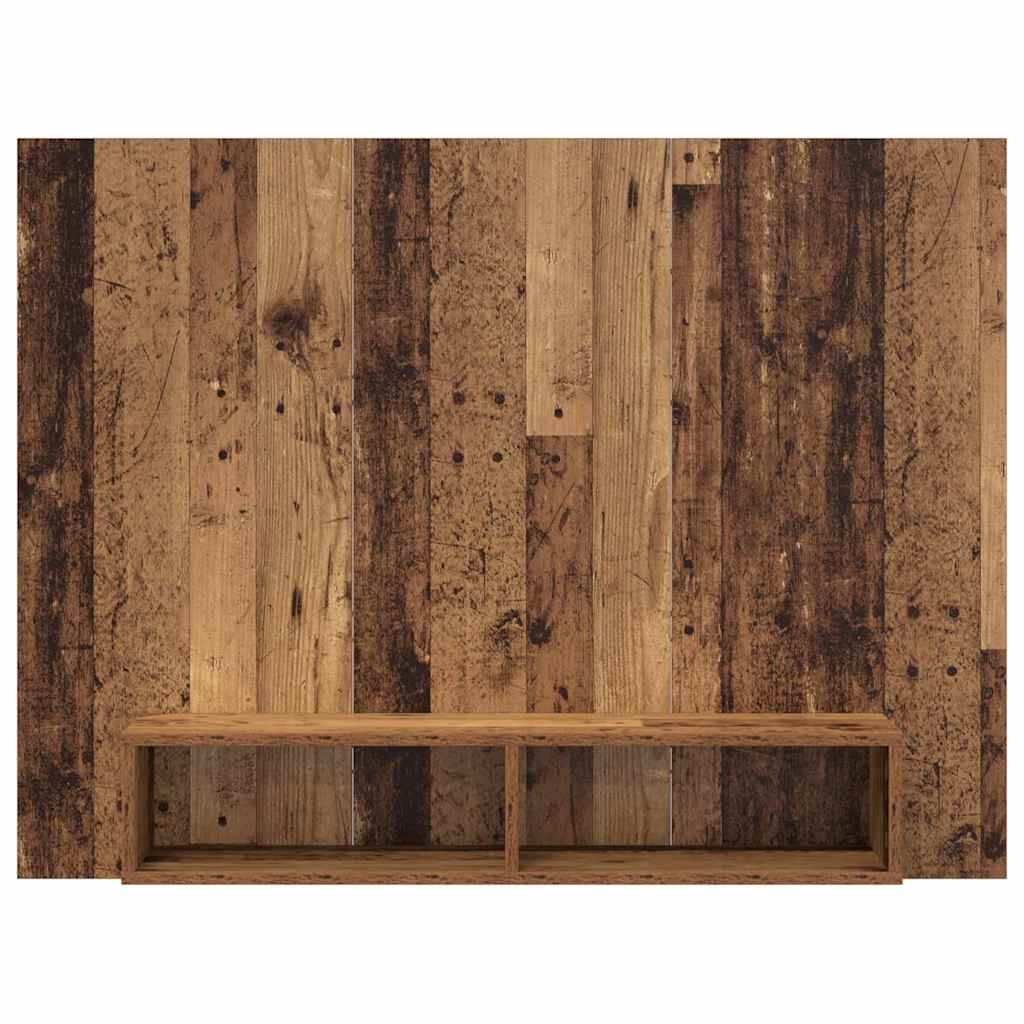 vidaXL TV Cabinet Set 120 x 23.5 x 90 cm Old Wood Engineered Wood 5