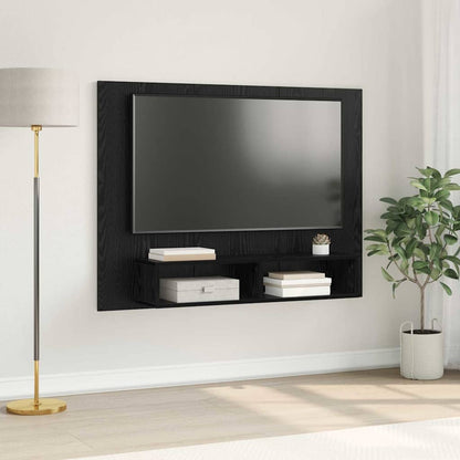 vidaXL TV Cabinet Set 120 x 23.5 x 90 cm Black Oak Engineered Wood 1