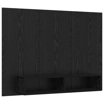 vidaXL TV Cabinet Set 120 x 23.5 x 90 cm Black Oak Engineered Wood 2