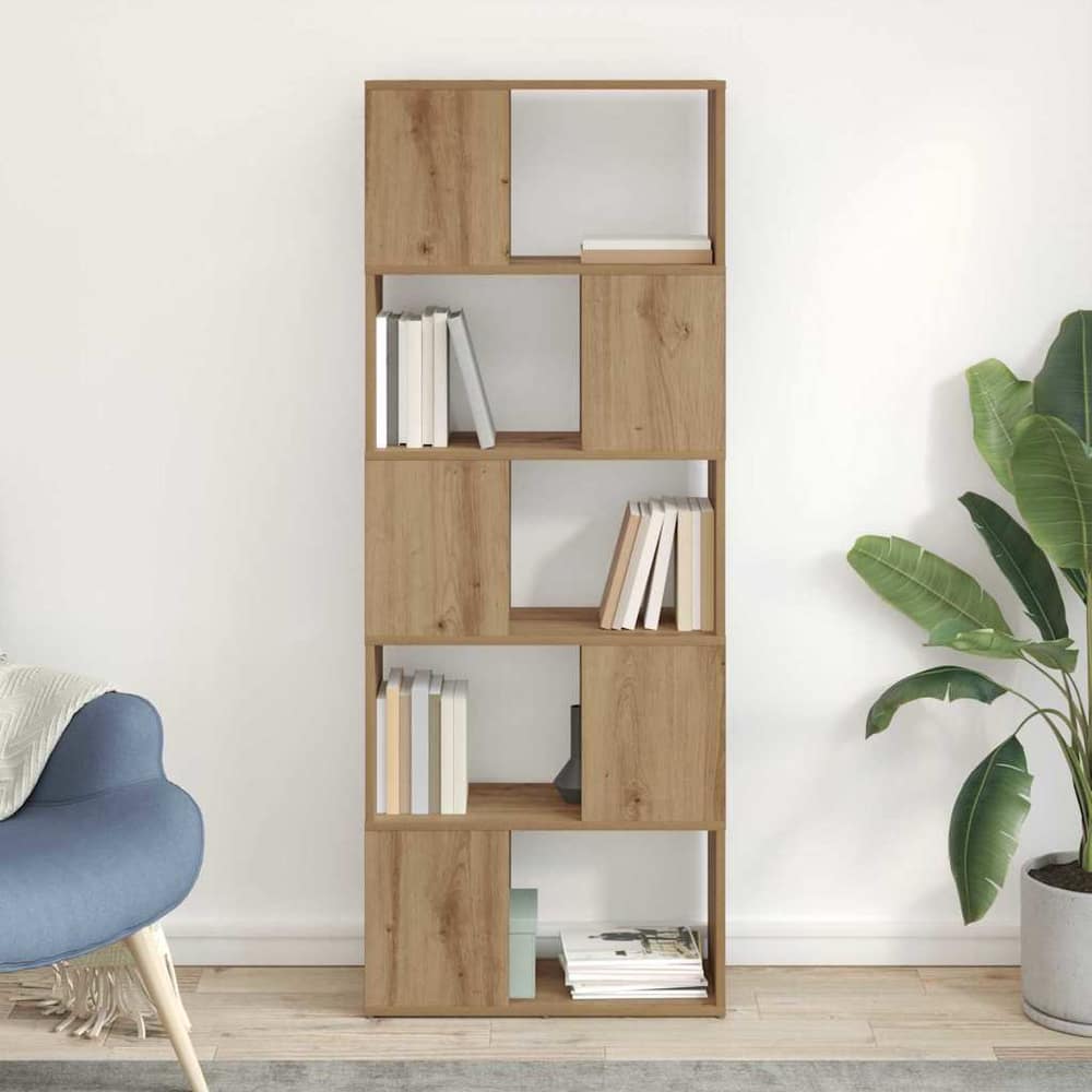 Book Cabinet Room Divider 60x24x155 cm Artisan oak