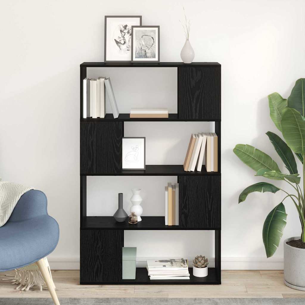 vidaXL TV Cabinet Set 80 x 24 x 125 cm Black Engineered Wood 1