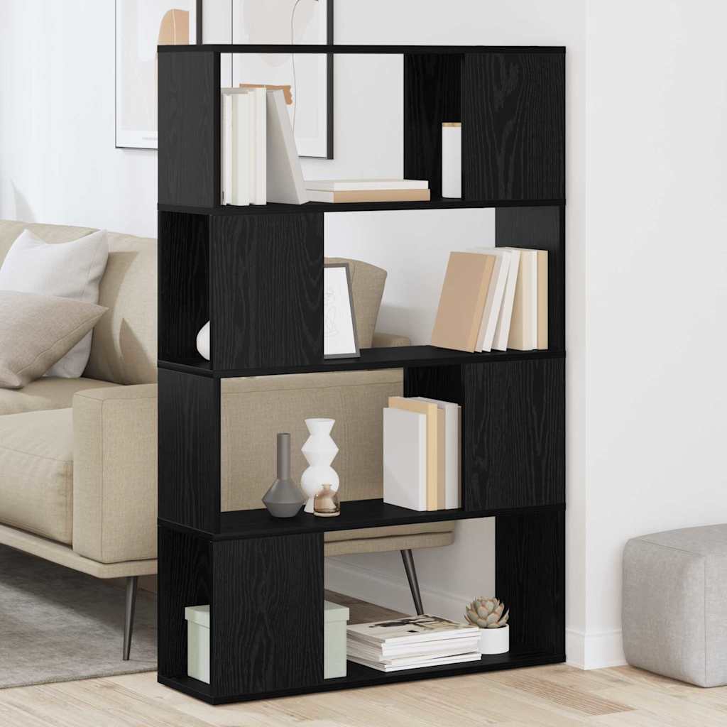 vidaXL TV Cabinet Set 80 x 24 x 125 cm Black Engineered Wood 4