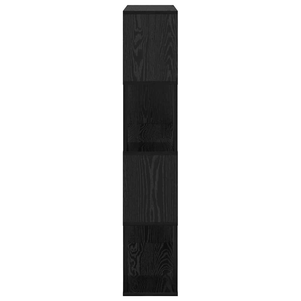 vidaXL TV Cabinet Set 80 x 24 x 125 cm Black Engineered Wood 6