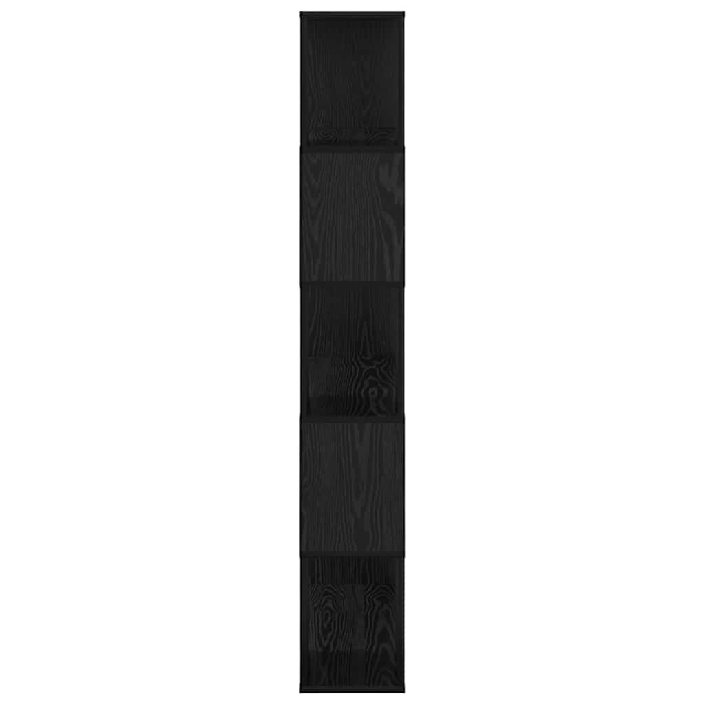 vidaXL TV Cabinet Set 80 x 24 x 156 cm Black Engineered Wood 6