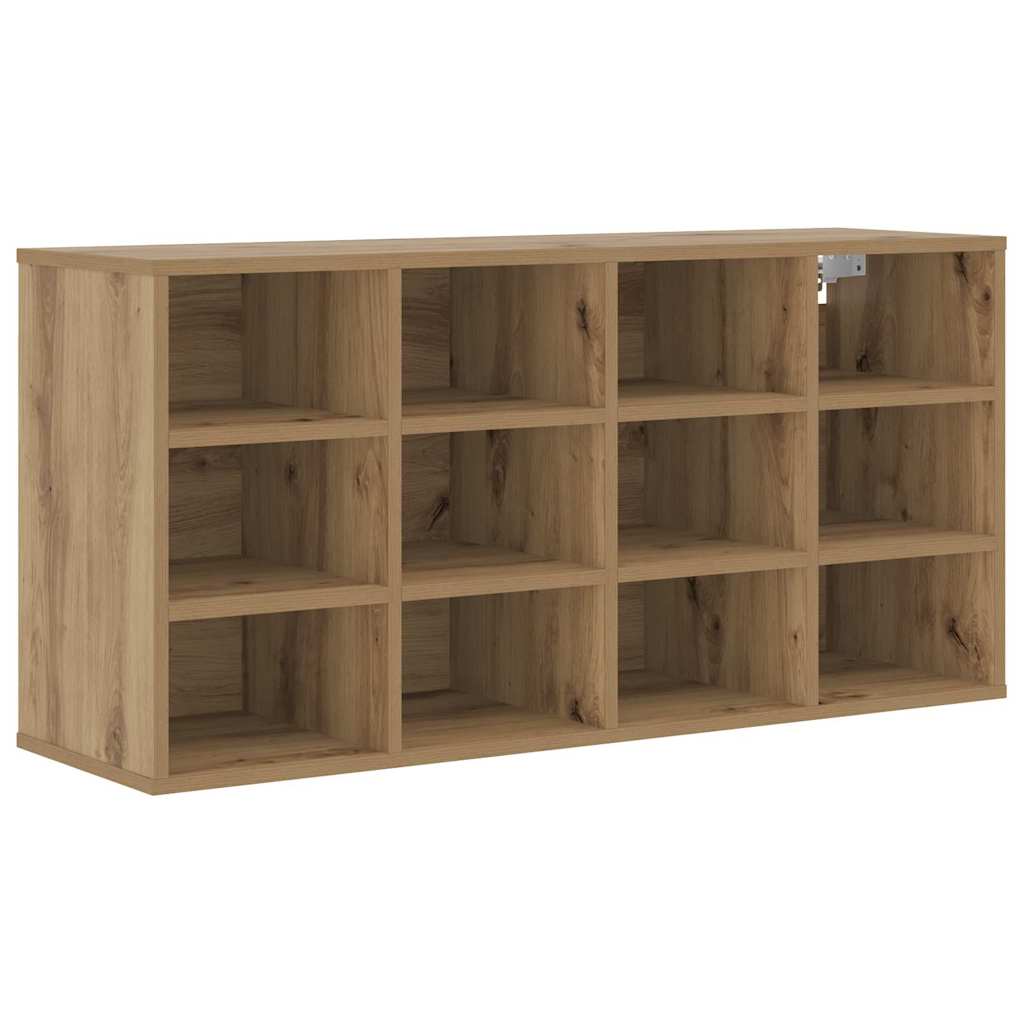 vidaXL Shoe Cabinet 103 x 30 x 51 cm Engineered Wood Artisan Oak 2
