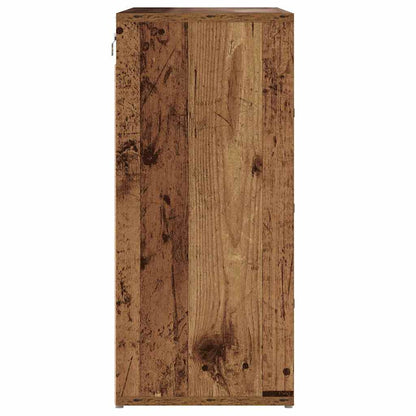vidaXL Shoe Cabinet 77.5 x 30 x 67 cm Engineered Wood Old Wood 6