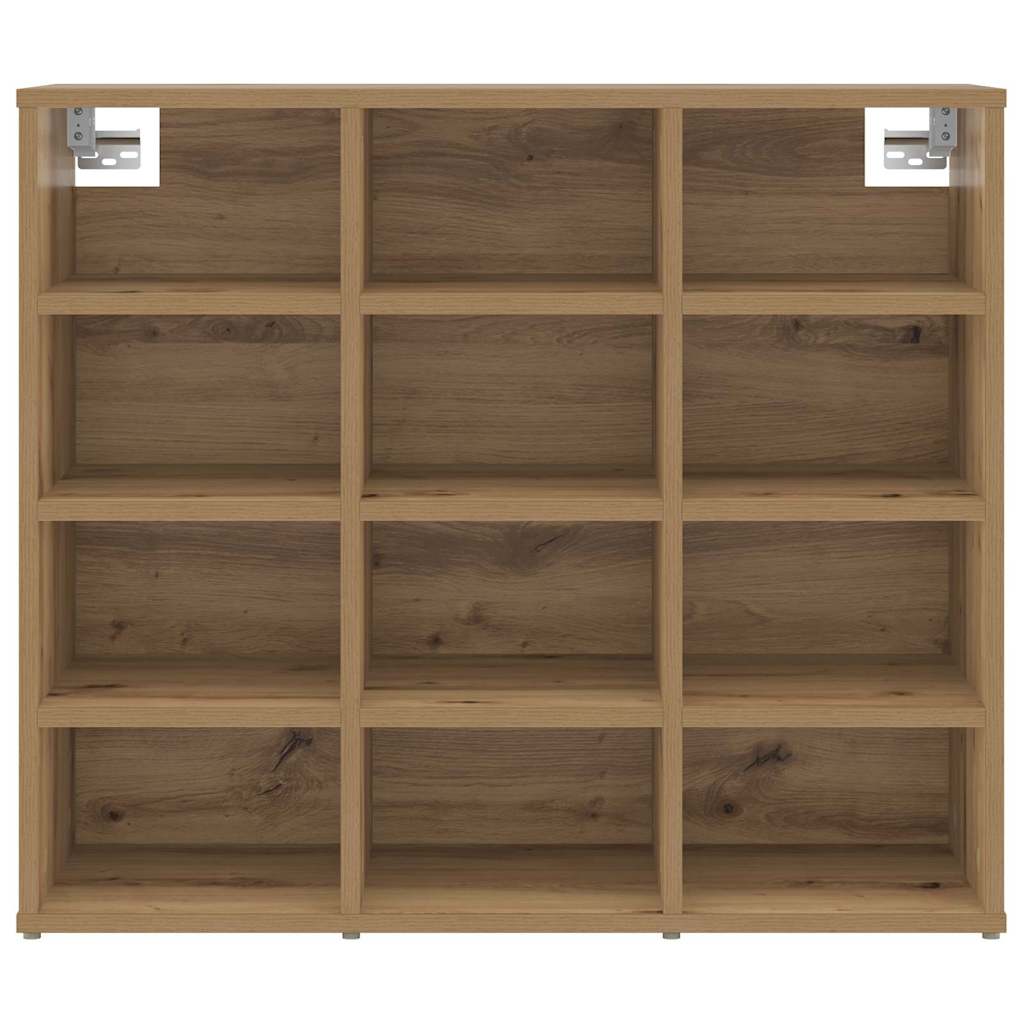 vidaXL Shoe Cabinet 77.5 x 30 x 67 cm Engineered Wood Artisan Oak 5