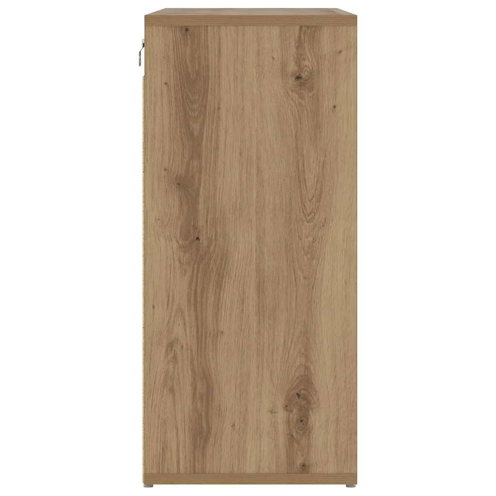 vidaXL Shoe Cabinet 77.5 x 30 x 67 cm Engineered Wood Artisan Oak 6