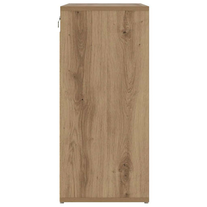 vidaXL Shoe Cabinet 77.5 x 30 x 67 cm Engineered Wood Artisan Oak 6