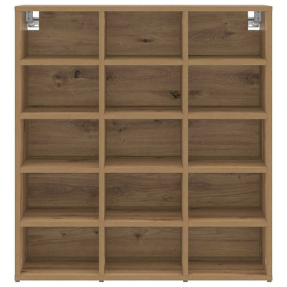 vidaXL Shoe Cabinet 77.5 x 30 x 83.5 cm Engineered Wood Artisan Oak 5