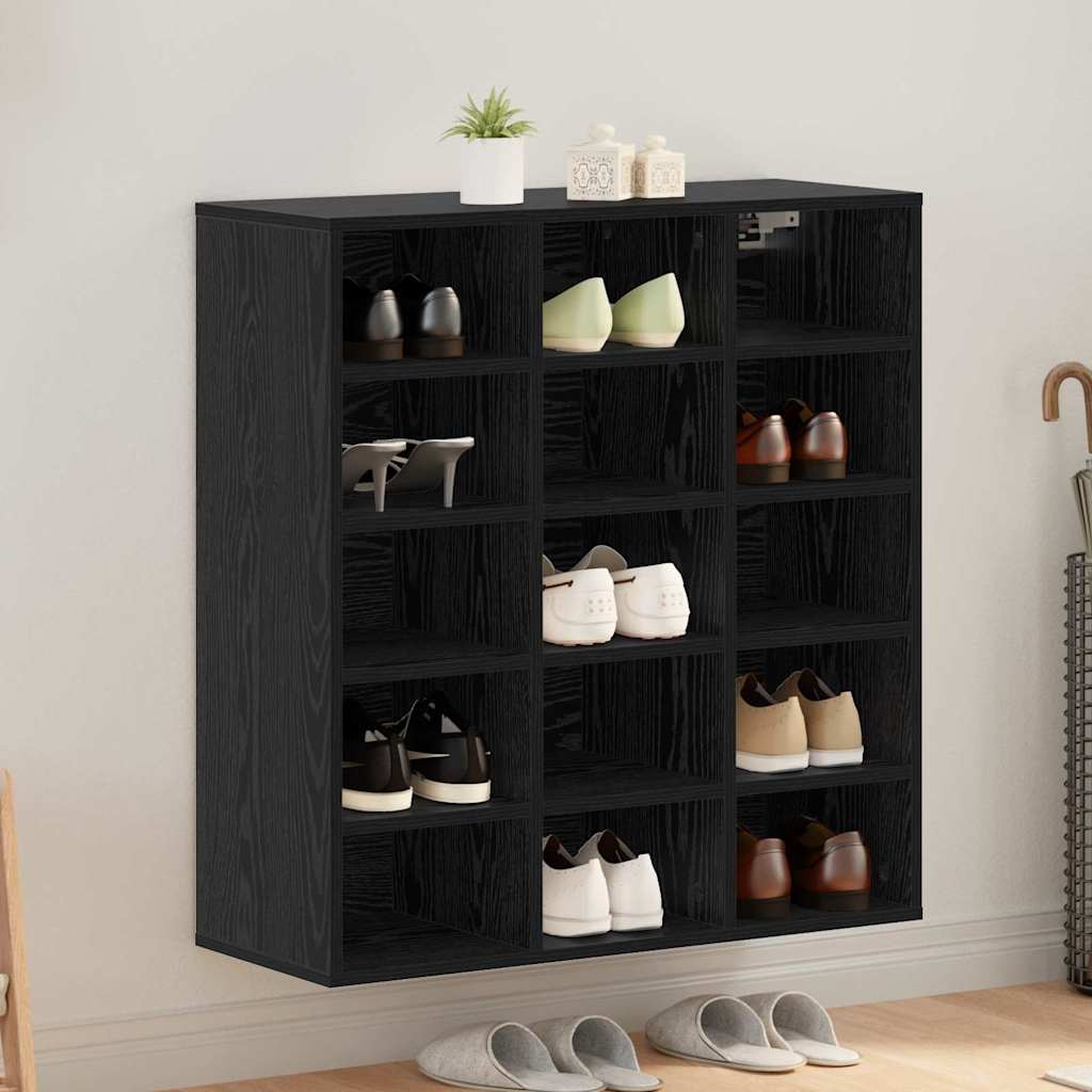 vidaXL Shoe Cabinet Engineered Wood Width 77.5 cm