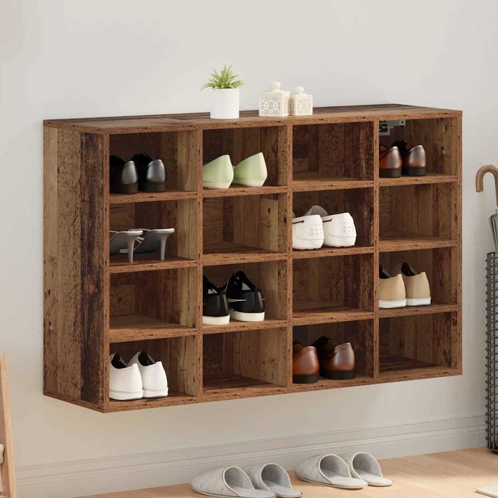 vidaXL Shoe Cabinet Engineered Wood Width 103 cm