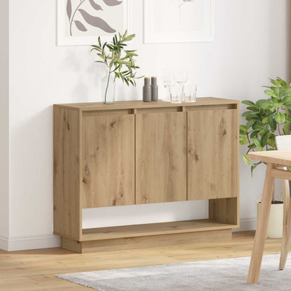 vidaXL Sideboard Artisan Oak 97 x 29 x 75 cm Engineered Wood 4