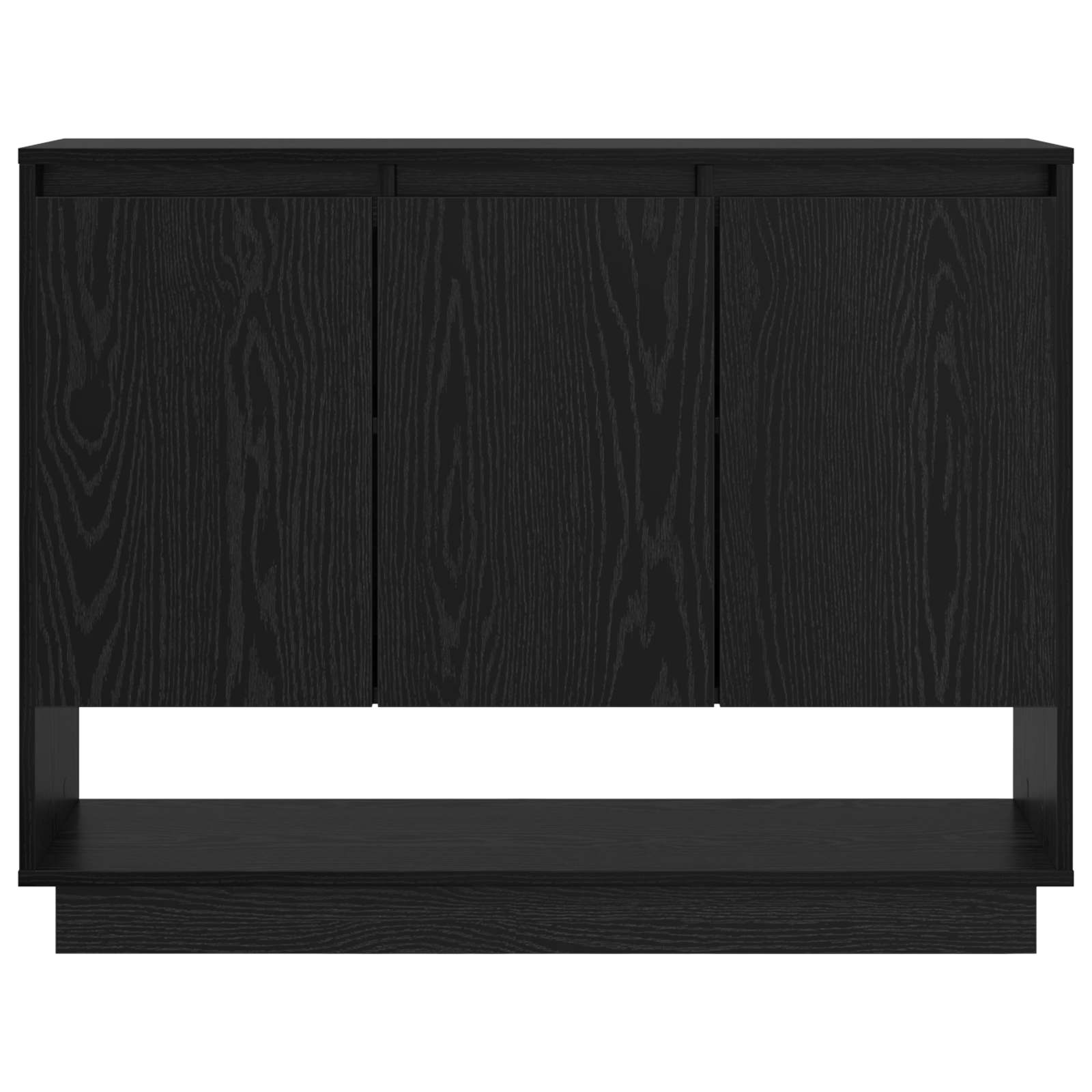 vidaXL Sideboard Black Oak 97 x 29 x 75 cm Engineered Wood 6