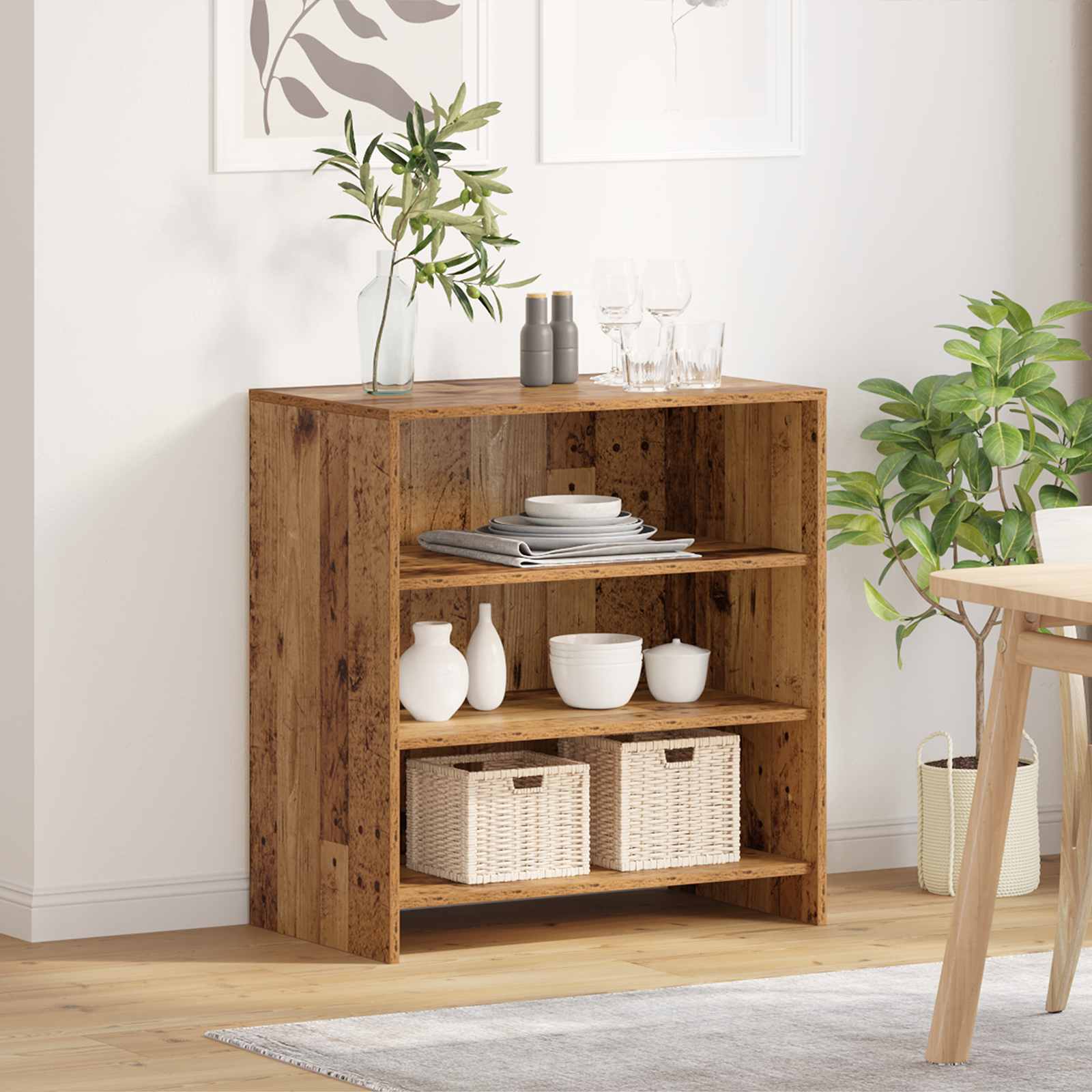 vidaXL Sideboard Brown 70 x 41 x 75 cm Engineered Wood 4