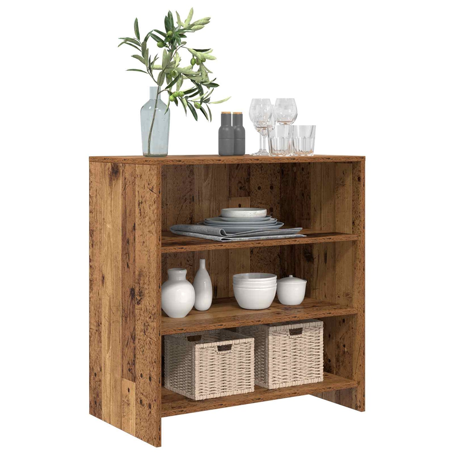 vidaXL Sideboard Brown 70 x 41 x 75 cm Engineered Wood 3
