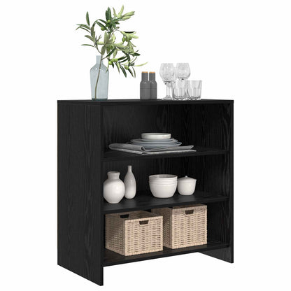 vidaXL Sideboard Black 70 x 41 x 75 cm Engineered Wood 3