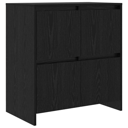vidaXL Sideboard Black Oak 70 x 41 x 75 cm Engineered Wood 2