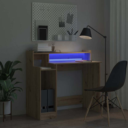 vidaXL Desk Artisan Oak 97 x 45 x 90 cm Engineered Wood 6