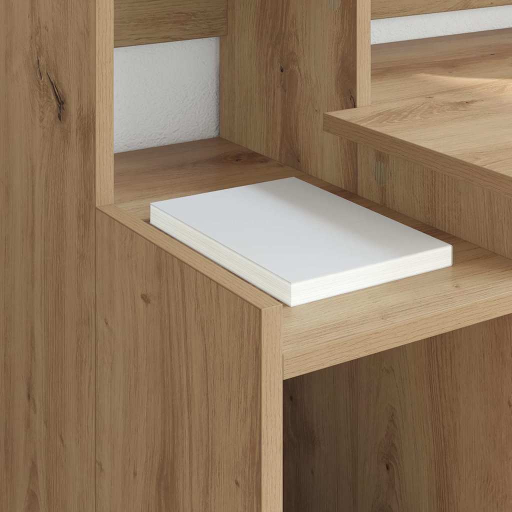 vidaXL Desk Artisan Oak 97 x 45 x 90 cm Engineered Wood 5