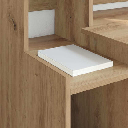 vidaXL Desk Artisan Oak 97 x 45 x 90 cm Engineered Wood 5