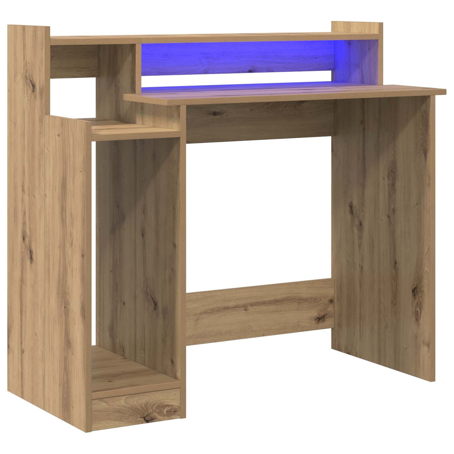 vidaXL Desk Artisan Oak 97 x 45 x 90 cm Engineered Wood 2