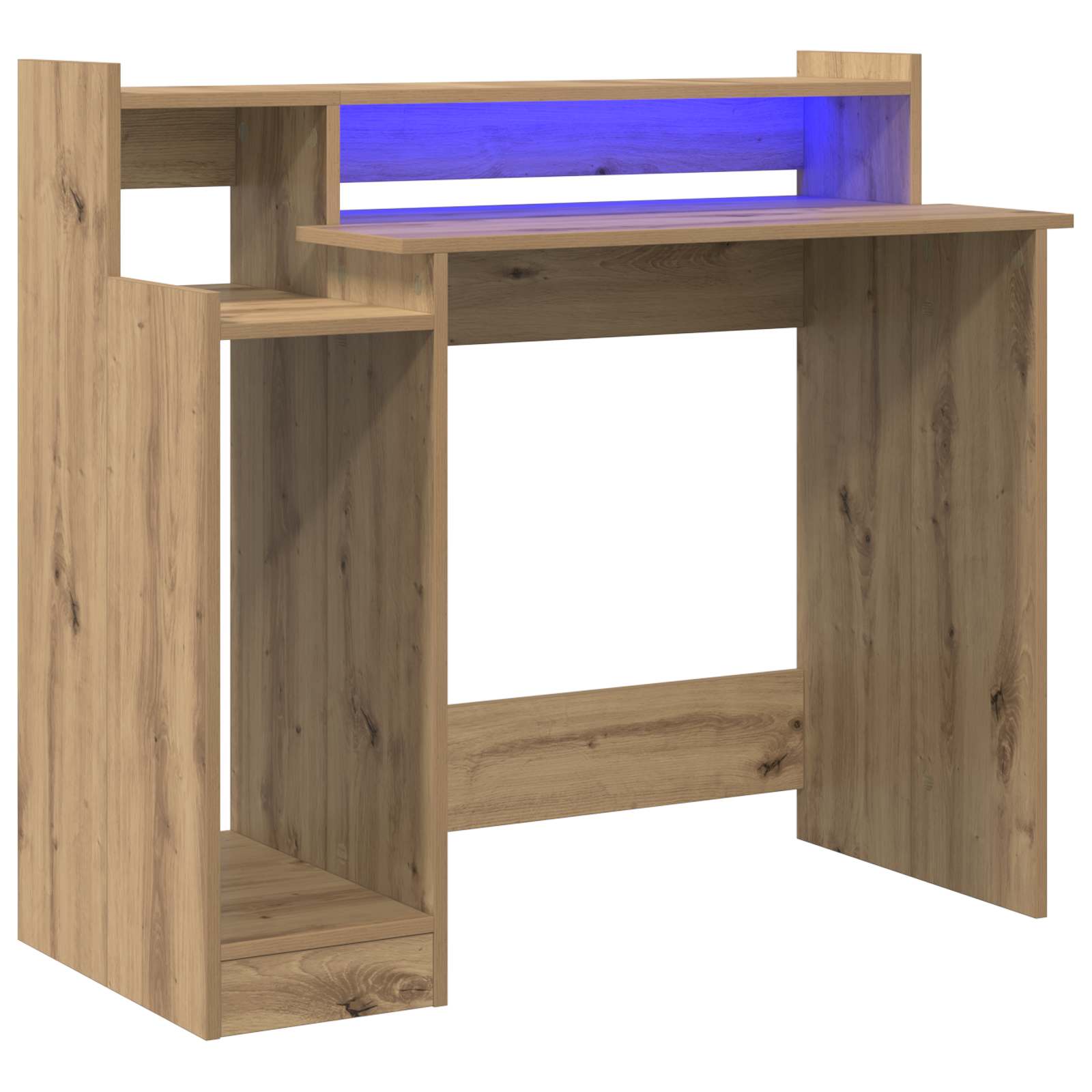 vidaXL Desk Artisan Oak 97 x 45 x 90 cm Engineered Wood 2