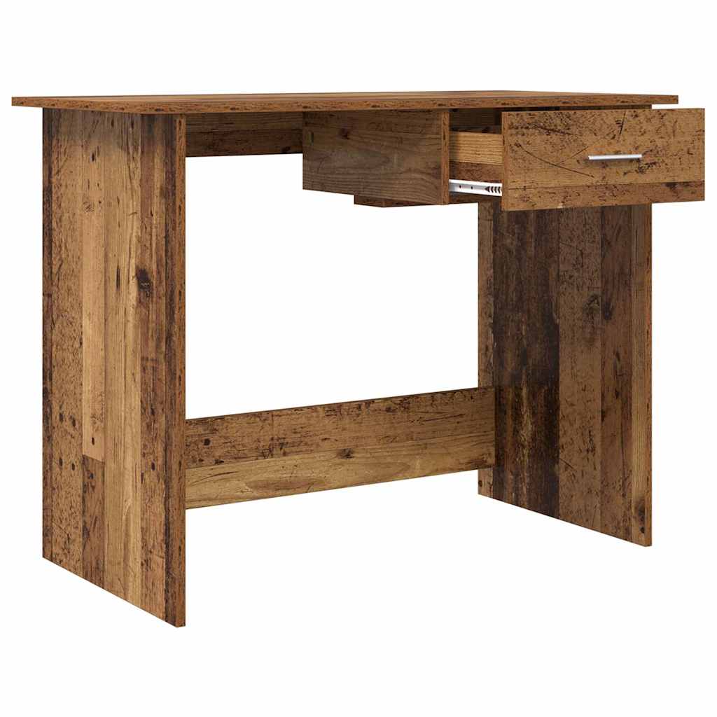vidaXL Desk Old Wood 100 x 50 x 76 cm Engineered Wood 5