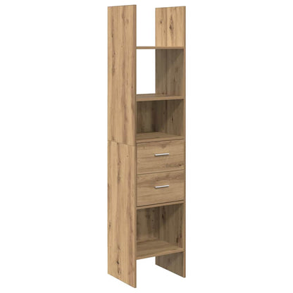 vidaXL Book Cabinet 2-Tier 40 x 35 x 180 cm Engineered Wood 2