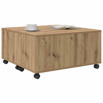 Coffee Table 75x75x38 cm Engineered Wood Artisan oak