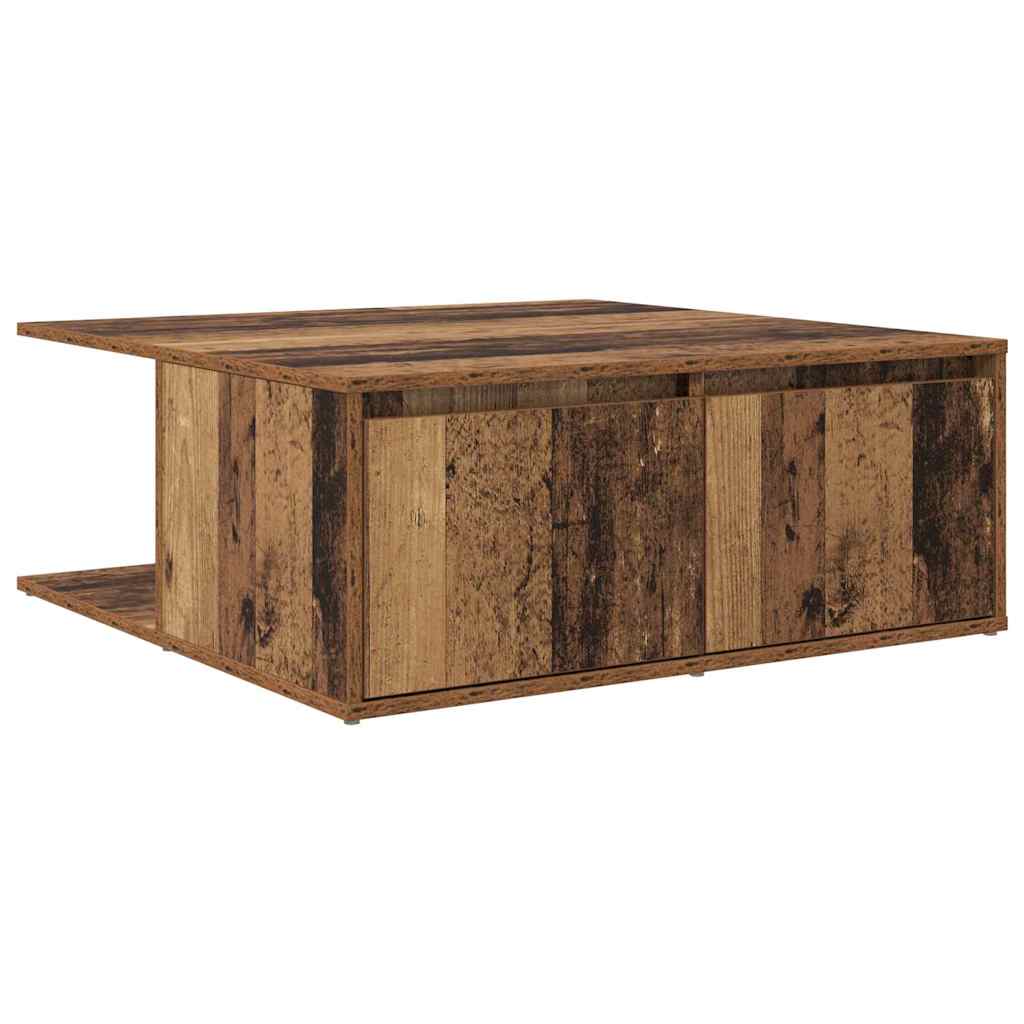 vidaXL Coffee Table Old wood 80 x 80 x 31 cm Engineered Wood 2