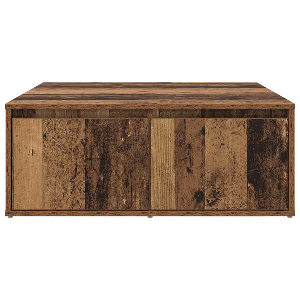 vidaXL Coffee Table Old wood 80 x 80 x 31 cm Engineered Wood 6