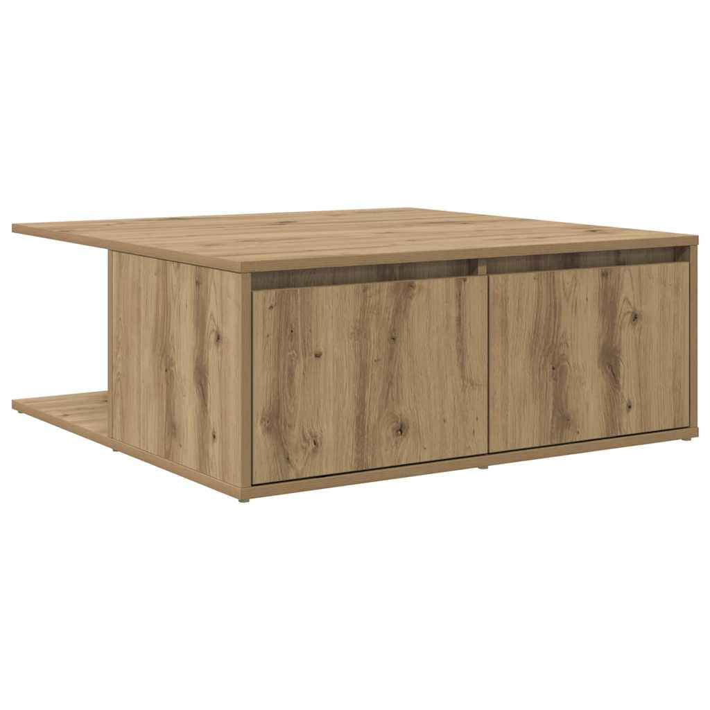 vidaXL Coffee Table Artisan oak 80 x 80 x 31 cm Engineered Wood 2