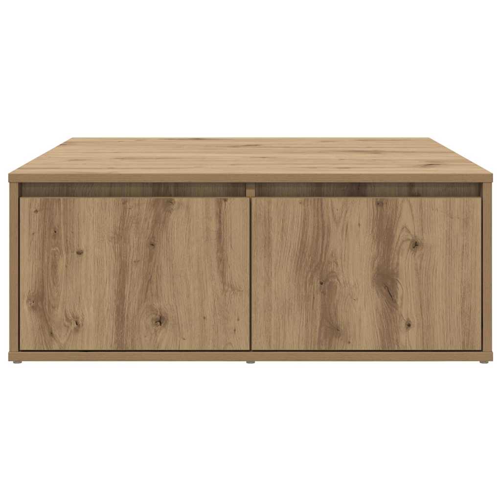 vidaXL Coffee Table Artisan oak 80 x 80 x 31 cm Engineered Wood 6